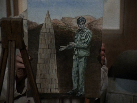 Colonel Potter's Painting of Hawkeye from Depressing News