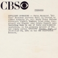 CBS Press Image Information Sheet