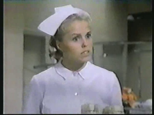 Still from the AfterMASH episode Little Broadcast of '53 showing Nurse Judy Canfield.