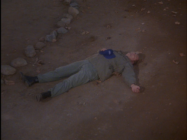 A still from the MASH episode A War for All Seasons showing Charles.
