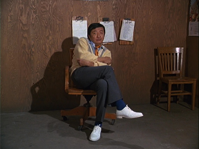 Still from the MASH episode To Market, To Market showing Charlie Lee.