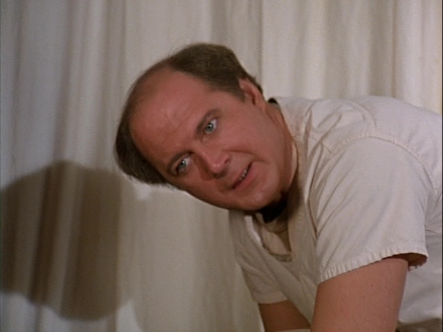 Still from the MASH episode The Young and the Restless showing Charles.