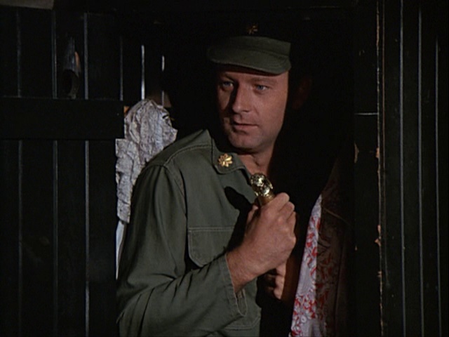 Still from the MASH episode Sticky Wicket showing Frank.