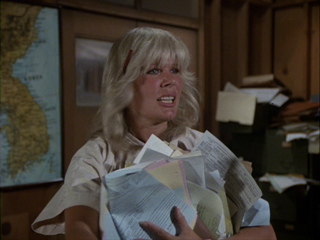 Still from the MASH episode The Red/White Blues showing Margaret.
