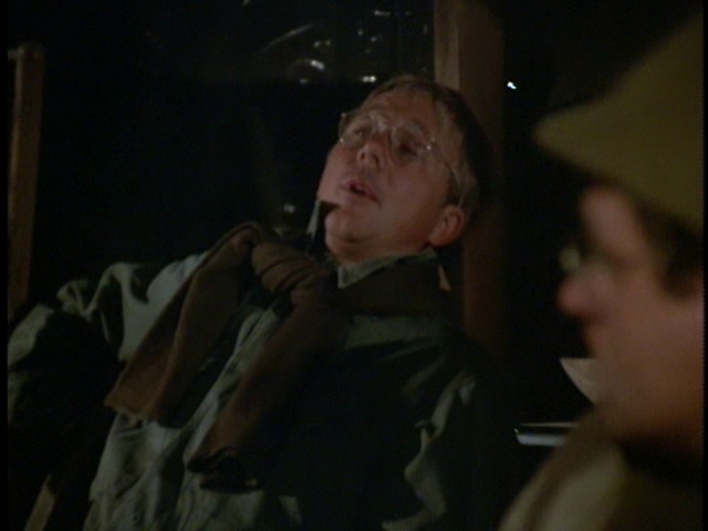 Still from the MASH episode Dear Sigmund showing Father Mulcahy.