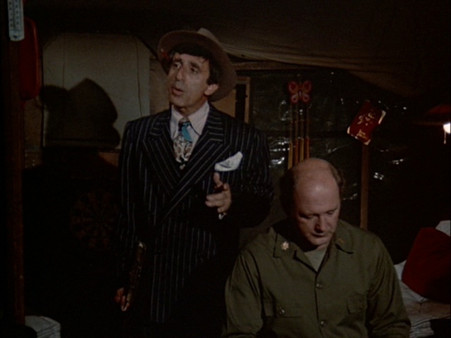 Still from the MASH episode Trick or Treatment showing Klinger and Charles.