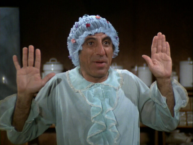 Still from the MASH episode What's Up, Doc? showing Klinger.