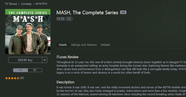 M*A*S*H on iTunes