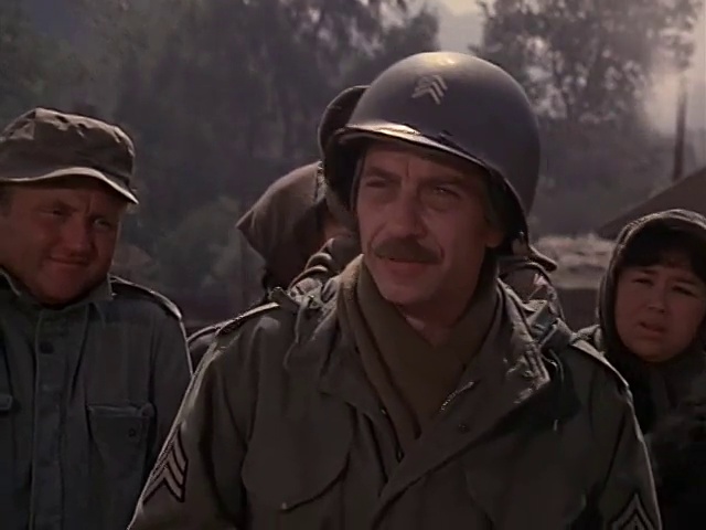Philip Baker Hall as Sgt. Hacker in the MASH episode The Light That Failed
