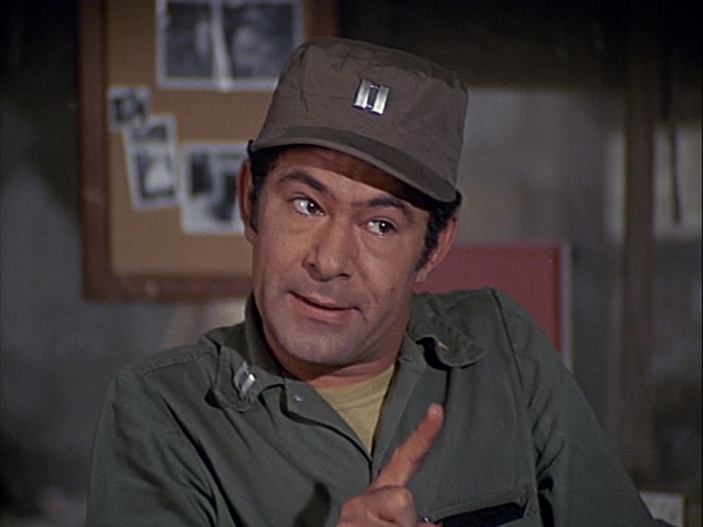 Still showing Stuart Margolin as Captain Sherman from the episode Bananas, Crackers and Nuts